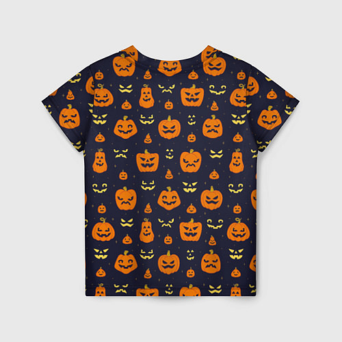 Детская футболка Хэллоуин - узор / 3D-принт – фото 2