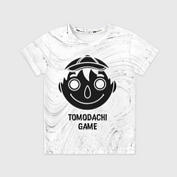 Детская футболка Tomodachi Game glitch на светлом фоне