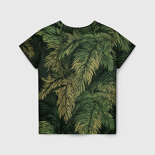 Детская футболка Камуфляж хвойный лес / 3D-принт – фото 2
