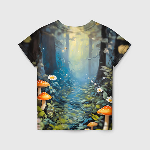Детская футболка Олененок в волшебном лесу / 3D-принт – фото 2