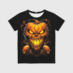 Футболка детская Evil pumpkin, цвет: 3D-принт
