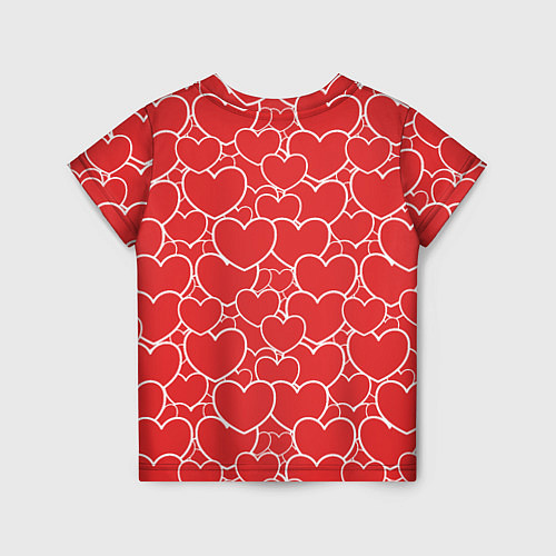 Детская футболка Сердечки любви / 3D-принт – фото 2