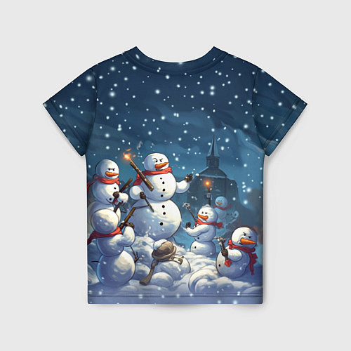 Детская футболка Снежный бой / 3D-принт – фото 2