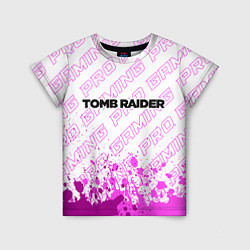 Футболка детская Tomb Raider pro gaming посередине, цвет: 3D-принт