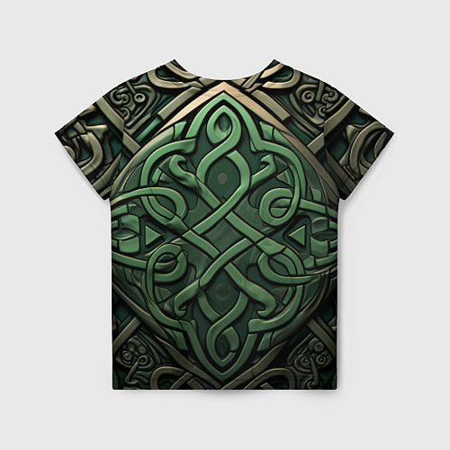 Детская футболка Симметричный узор в ирландском стиле / 3D-принт – фото 2