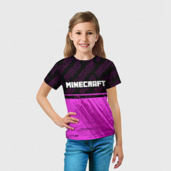 Футболка детская Minecraft pro gaming посередине, цвет: 3D-принт — фото 2