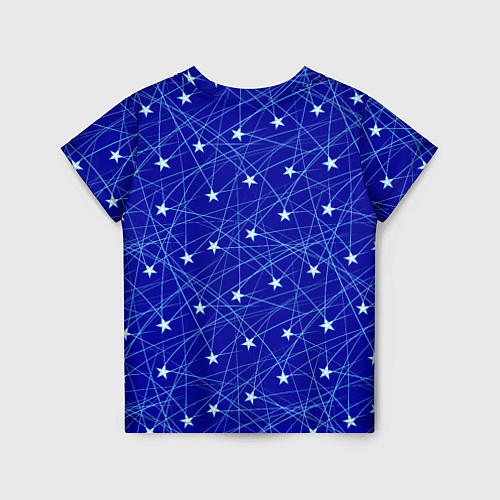 Детская футболка Звездопад на синем / 3D-принт – фото 2