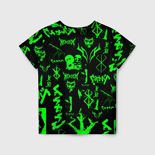 Детская футболка Berserk neon green / 3D-принт – фото 2