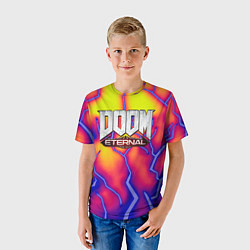 Футболка детская Doom eternal srotm shadow, цвет: 3D-принт — фото 2