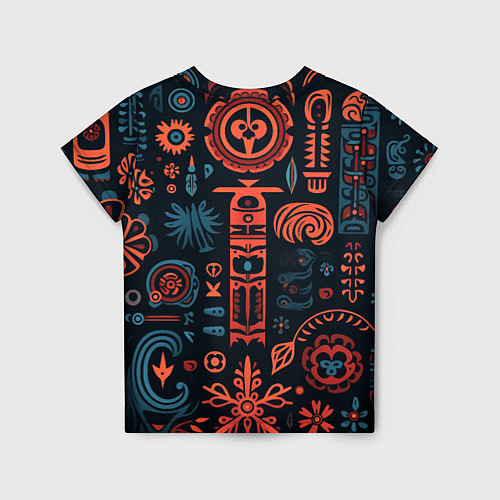 Детская футболка Абстрактный паттерн в славянской стилистике / 3D-принт – фото 2