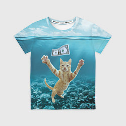 Футболка детская Nirvana Cat, цвет: 3D-принт