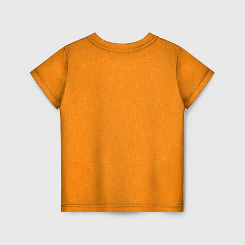 Детская футболка Жёлто-оранжевый текстура однотонный / 3D-принт – фото 2