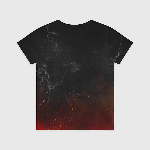 Детская футболка Миша в стиле Металлика - искры и огонь / 3D-принт – фото 2