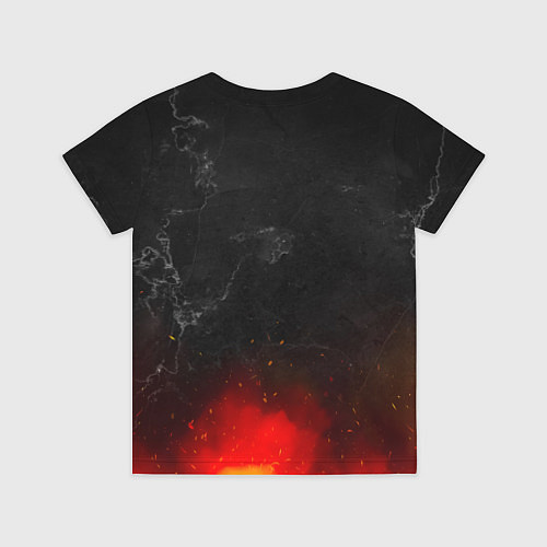 Детская футболка Вадим в стиле Металлика - огонь и искры / 3D-принт – фото 2