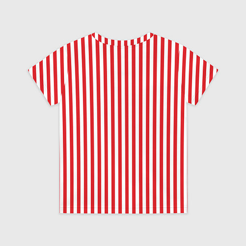 Детская футболка Красная полоса / 3D-принт – фото 2