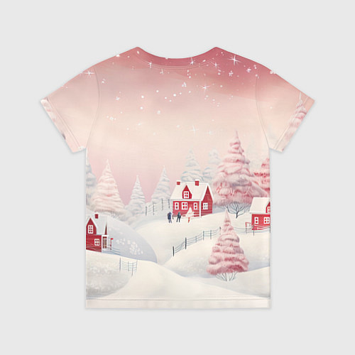 Детская футболка Снежное сияние ночи / 3D-принт – фото 2