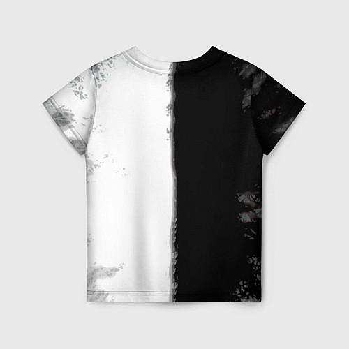 Детская футболка Dayz черно белый ужас / 3D-принт – фото 2