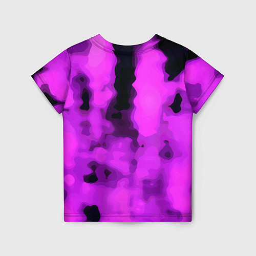 Детская футболка Узор фиолетовая нежность / 3D-принт – фото 2