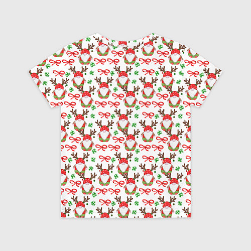 Детская футболка Новогодний гном с рогами / 3D-принт – фото 2