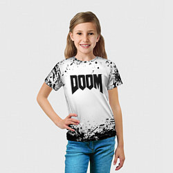 Футболка детская Doom black splash, цвет: 3D-принт — фото 2