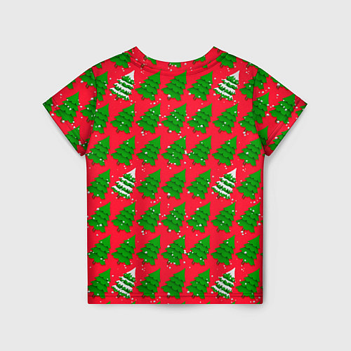 Детская футболка Рождественские ёлки / 3D-принт – фото 2