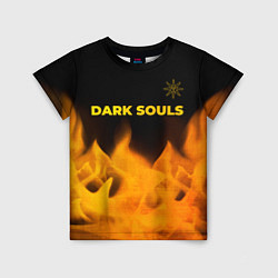 Футболка детская Dark Souls - gold gradient посередине, цвет: 3D-принт