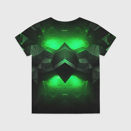 Детская футболка Абстрактное царство зелени / 3D-принт – фото 2
