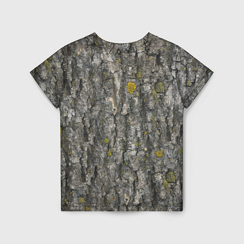 Детская футболка Узор коры дерева / 3D-принт – фото 2
