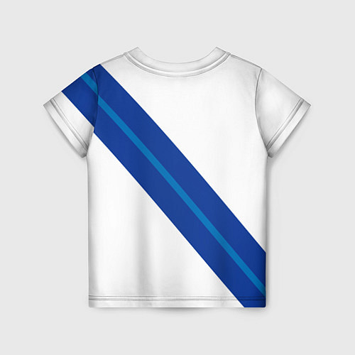 Детская футболка Volvo - white and blue / 3D-принт – фото 2
