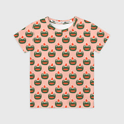 Футболка детская Рождественская лягушка, цвет: 3D-принт