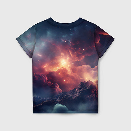 Детская футболка Космические облака / 3D-принт – фото 2