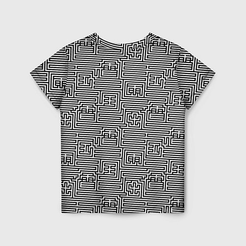 Детская футболка Лабиринт с иероглифами / 3D-принт – фото 2