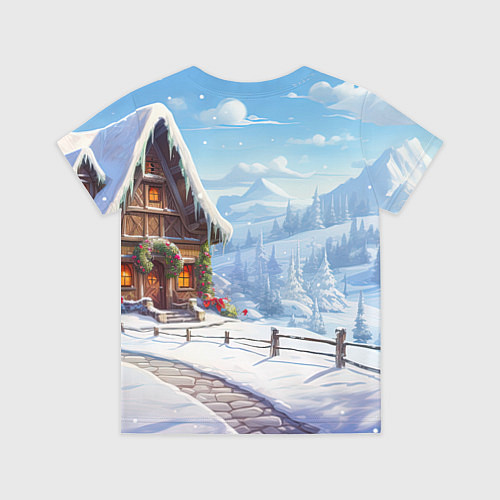 Детская футболка Санта на драконе 2024 / 3D-принт – фото 2