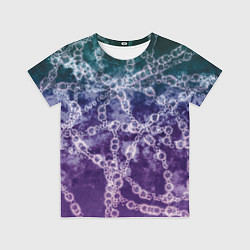 Футболка детская Абстракция - ДНК цепочка, цвет: 3D-принт