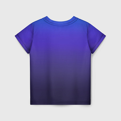 Детская футболка Градиент фиолетово голубой / 3D-принт – фото 2