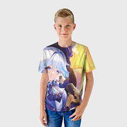 Футболка детская Genshin Impact Furina, цвет: 3D-принт — фото 2