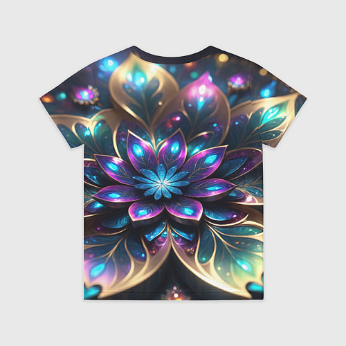 Детская футболка Абстрактный фрактальный цветок / 3D-принт – фото 2