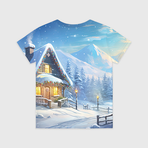 Детская футболка Миниатюрный представитель зимы / 3D-принт – фото 2