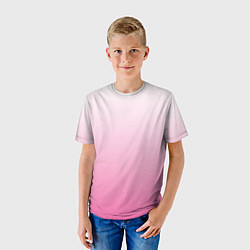 Футболка детская Розовый рассвет градиент, цвет: 3D-принт — фото 2