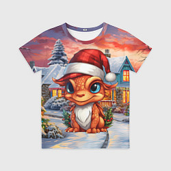 Футболка детская Символ нового 2024 года маленький дракон, цвет: 3D-принт