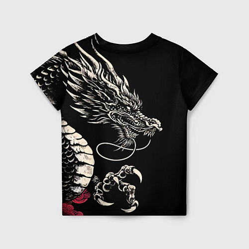 Детская футболка Japanese dragon - irezumi - art / 3D-принт – фото 2