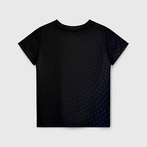 Детская футболка Республика Коми - синие крапинки / 3D-принт – фото 2