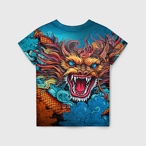 Детская футболка Граффити с драконом / 3D-принт – фото 2