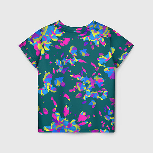Детская футболка Абстрактные лепестки / 3D-принт – фото 2