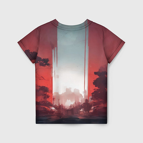 Детская футболка Городской охотник на закате / 3D-принт – фото 2