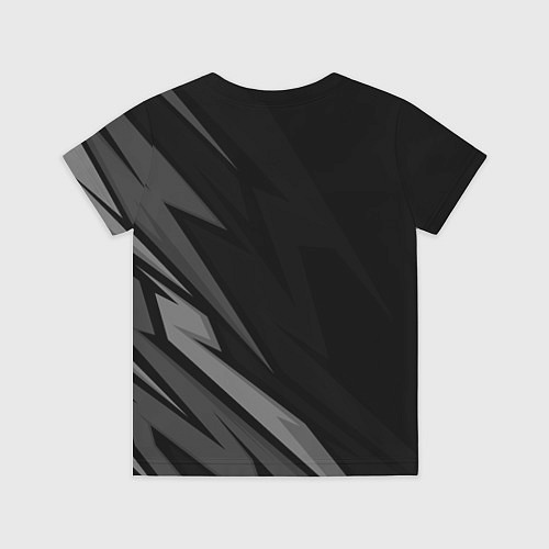 Детская футболка Герб России - черно-белая абстракция / 3D-принт – фото 2