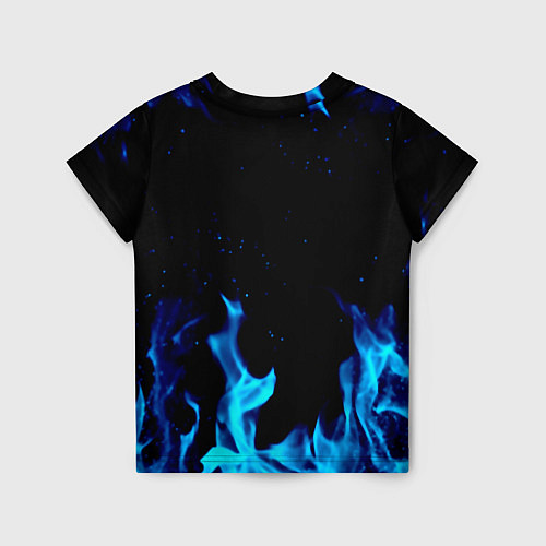 Детская футболка Ведьмак лого огонь / 3D-принт – фото 2