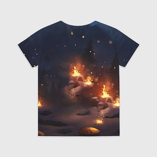 Детская футболка Сияющий ледяной дракон / 3D-принт – фото 2