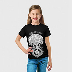 Футболка детская Славянские воины - помни свои корни, цвет: 3D-принт — фото 2