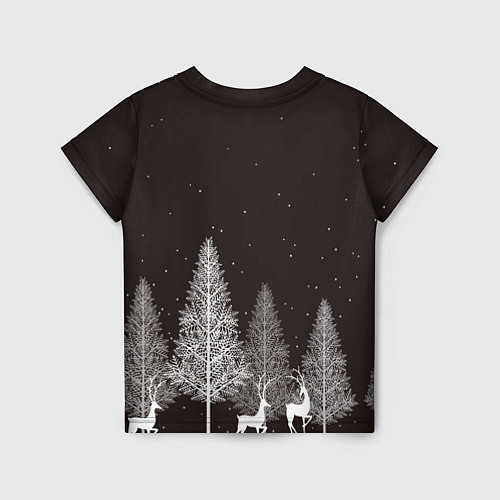 Детская футболка Олени в лесу / 3D-принт – фото 2
